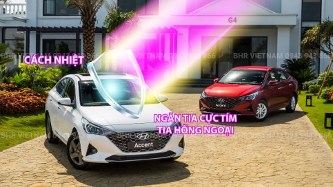 Dán phim cách nhiệt giá rẻ Hyundai Accent